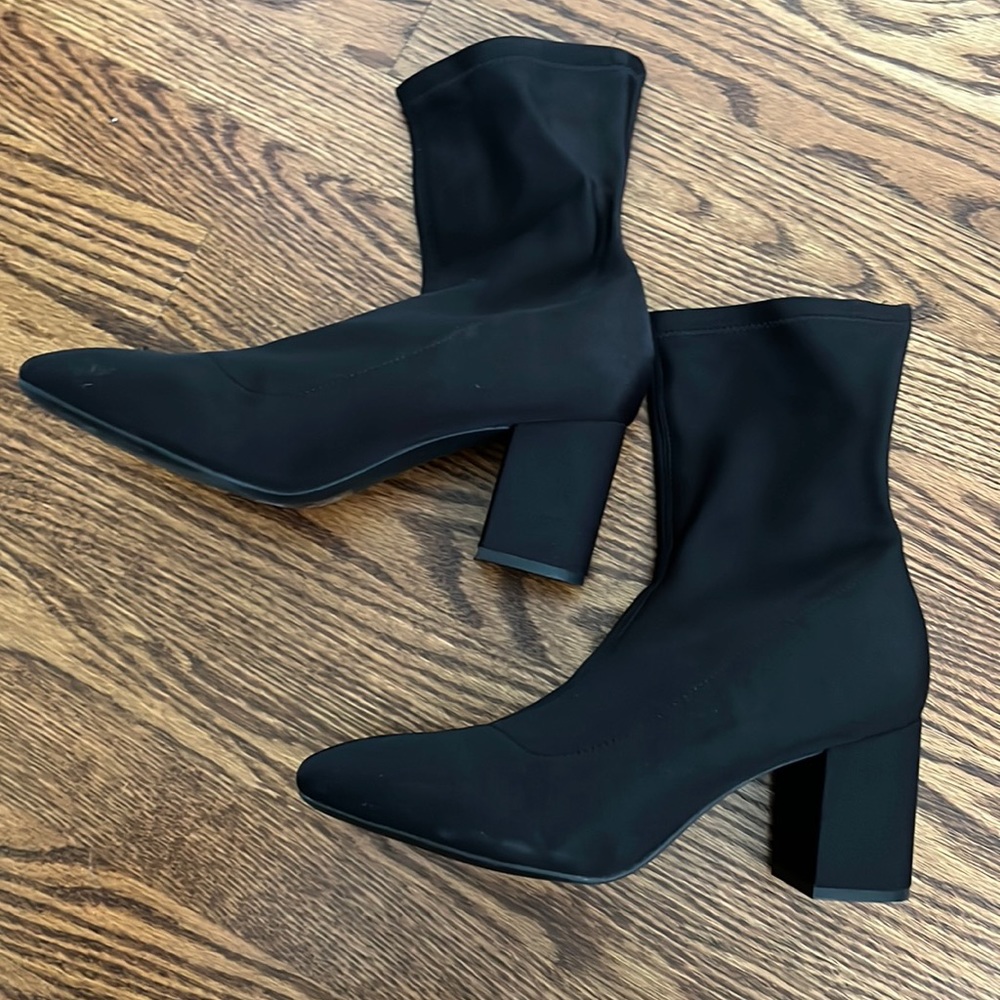 no tags never been worn sock booties with approximate 3” heel - from H &M